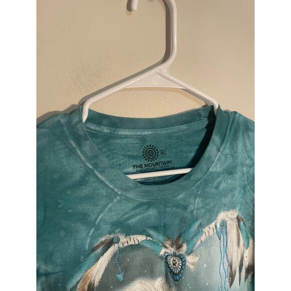 Wolf Shirt Mens XL The Mountain 2013 Tie Dyed Native American Dream Catcher - Picture 2 of 8